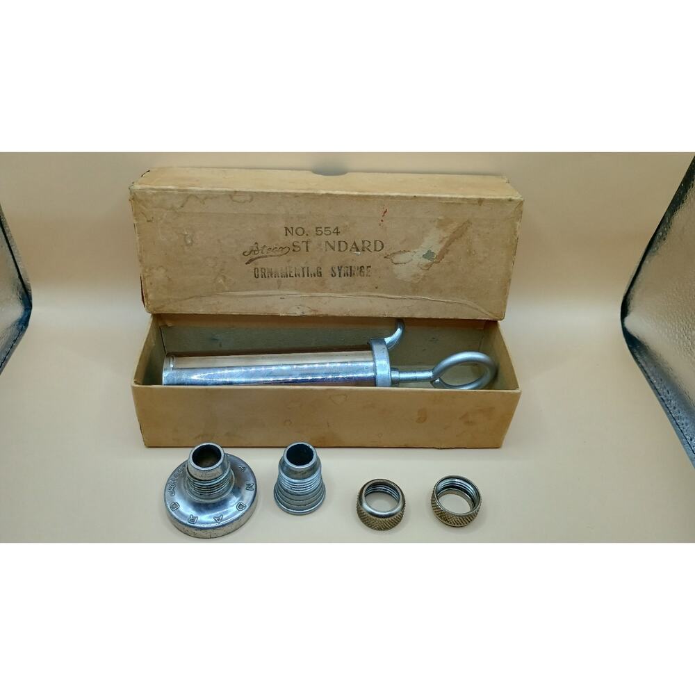 Vintage Ateco Cake Ornamenting Tools Icing Set Antique - 1950's